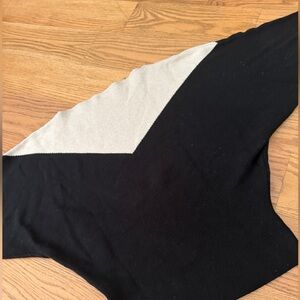 Black and Cream Women's Sweater